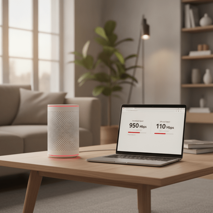 vodafone-broadband-review-uk-featured Vodafone broadband review UK 2026 — Wi-Fi 7 router in UK home setting