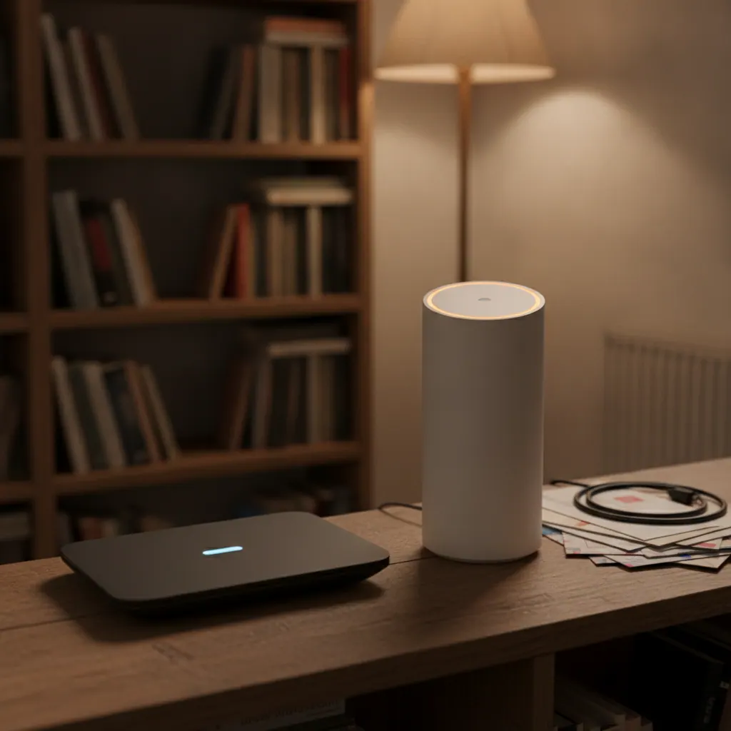 EE vs Vodafone broadband UK 2026 — head-to-head comparison showing both providers' routers side by side